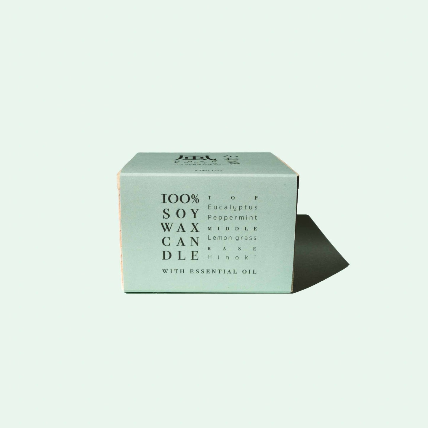 Masu Box Candle in Kaze Kaoru "Wind Bringing Smell of Green Leaves"